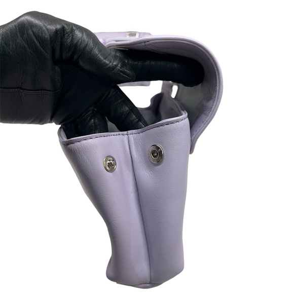 NWOT Cole Haan Lavender Wristlet with Mini Wallet Silver Buckle Accent Adorable! - Picture 14 of 16